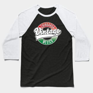 Chihuahua mexico retro logo Baseball T-Shirt